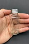 Hermia Juego de 6 Botellas de Vidrio con Acentos Plateados